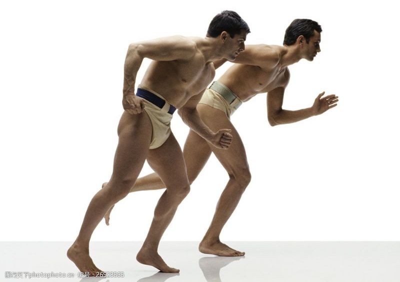 古代奥运会跑步的外国男性运动员图片