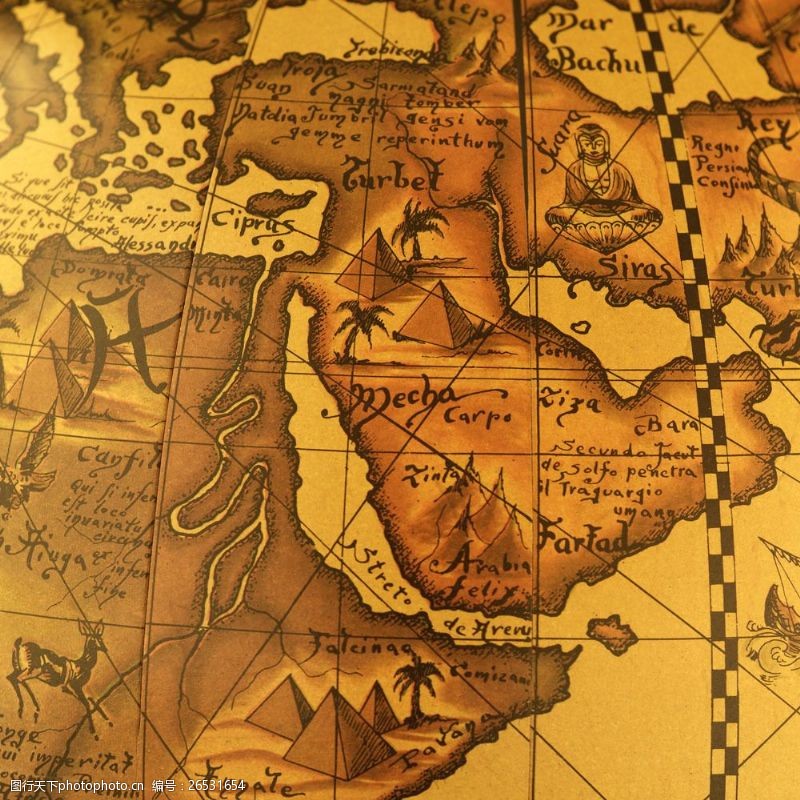 maps古老地图素材095图片