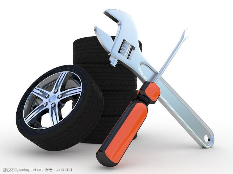 汽车零件维修轮胎与维修工具图片