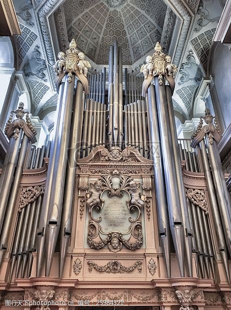 金属音乐管道教堂宫殿器官对称性