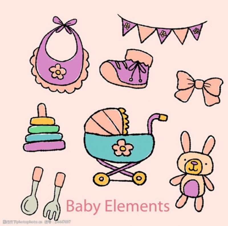 幼儿园简报简笔母婴儿童孩子宝宝元素