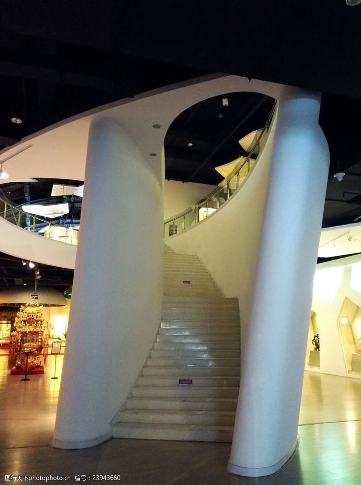 东北旅游木雕博物馆哈尔滨楼梯