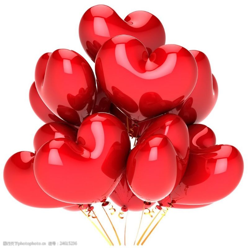 生日气球情人节心形气球图片
