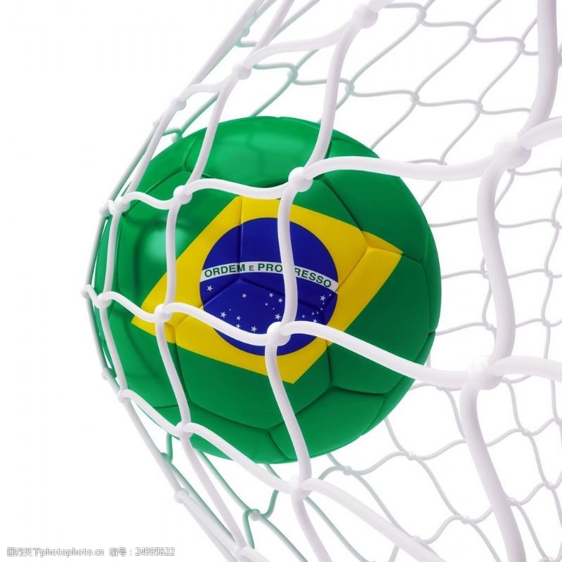 体育赛事进球的巴西足球图片