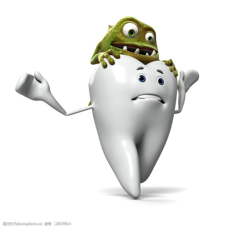 卫生与保健欺负牙齿的细菌图片