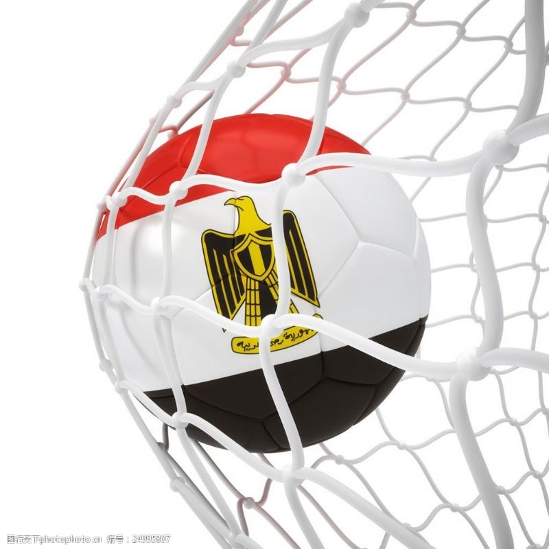 体育赛事埃及国旗足球图片