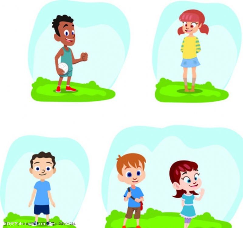 乐园宣传单卡通儿童节标签框架