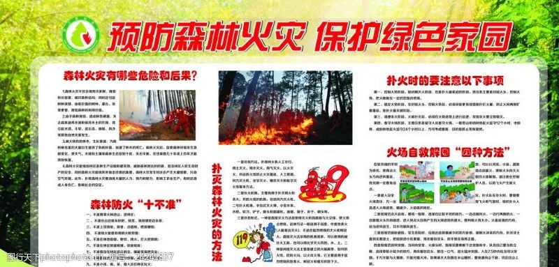 国家林业局森林防火展板