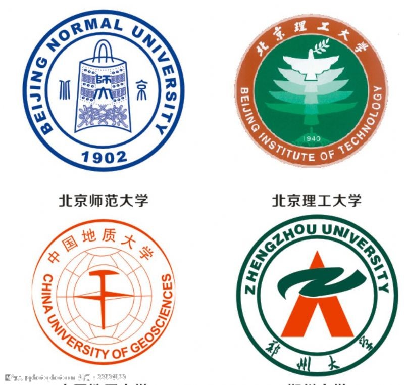 中国地理标志著名大学标志logo