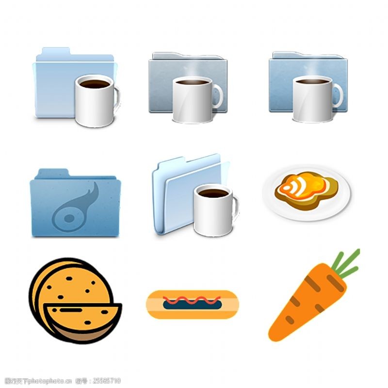 牛奶商标文件热饮食物食品icon图标素材