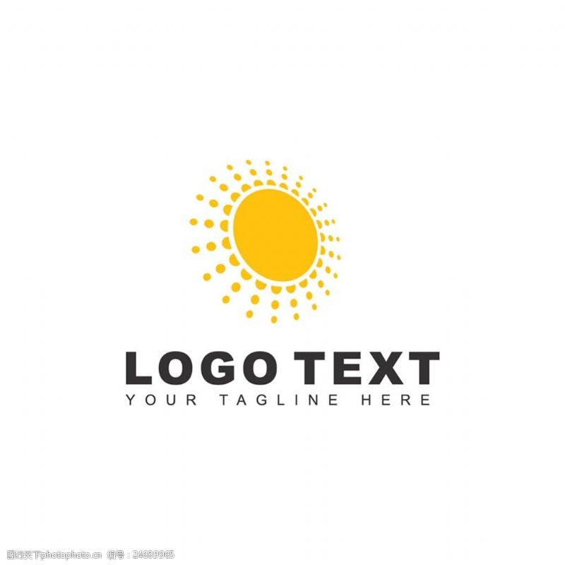太阳能标志logo设计