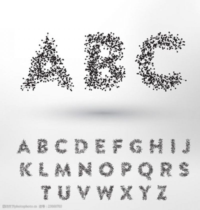 异度空间抽象字母设计