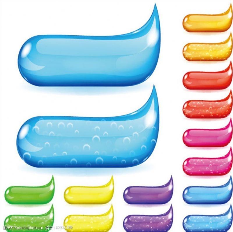 彩色牙膏膏体卡通牙齿主题