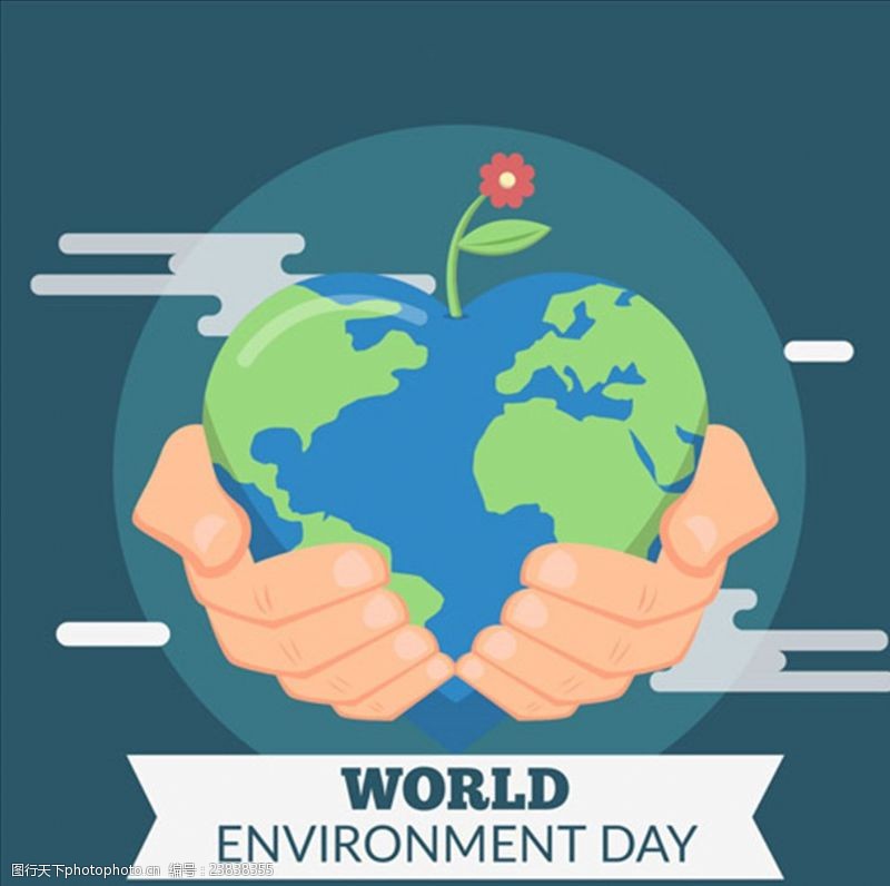 节能环保手捧地球世界环境保护海报