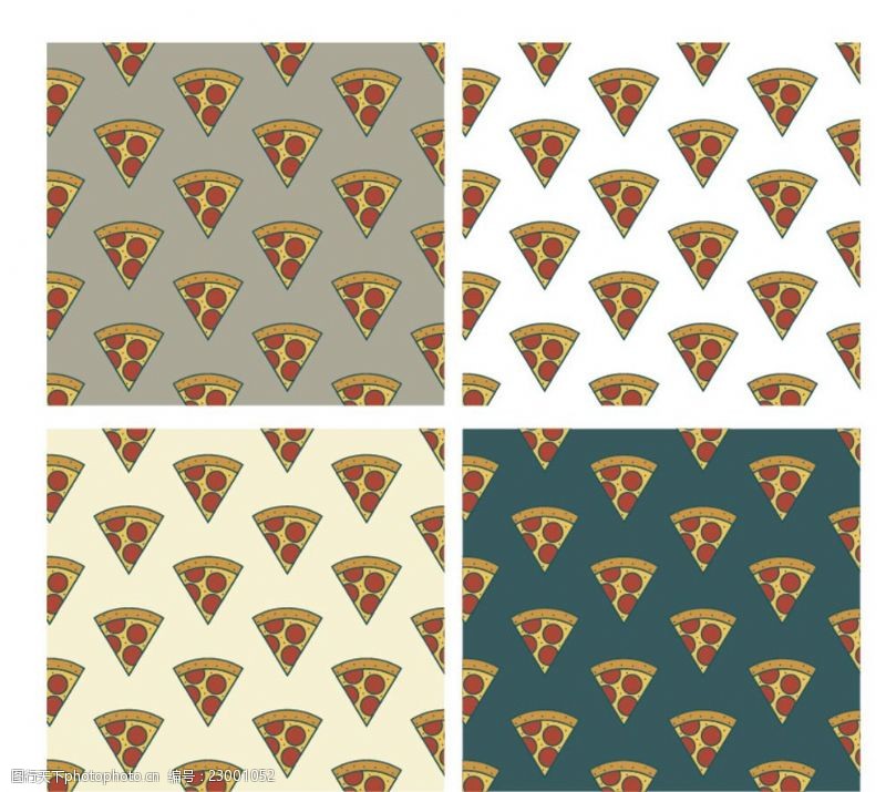 披萨图案图案设计