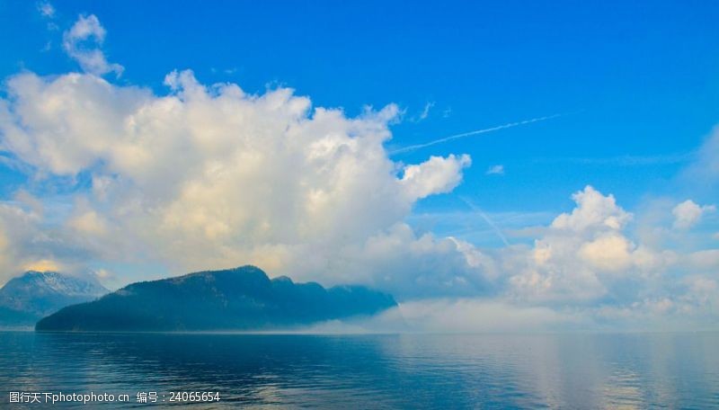瑞士风光瑞士琉森湖
