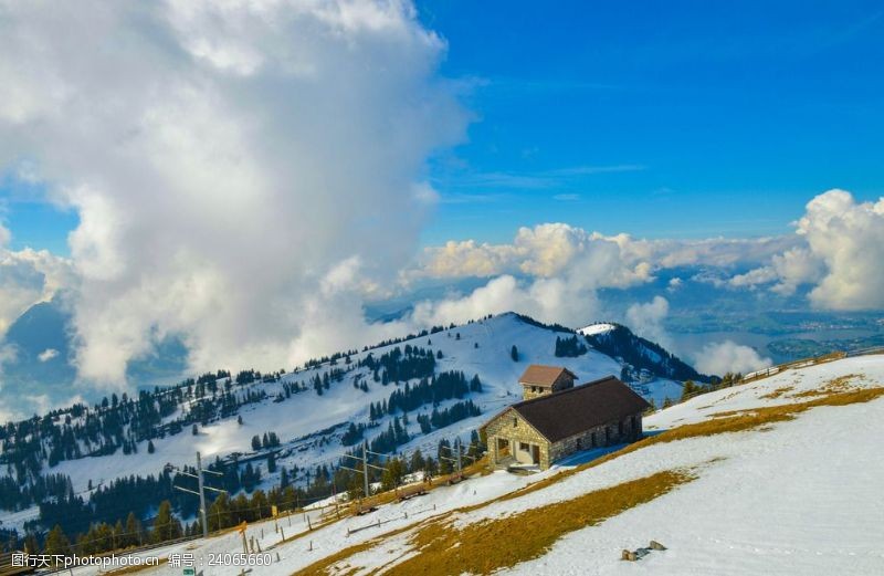 瑞士风光瑞士雪景