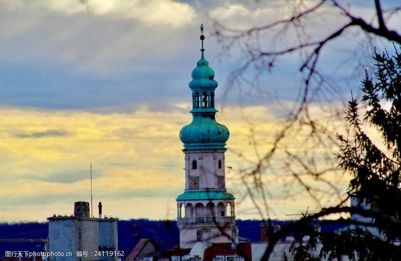 欧洲城市匈牙利灯塔