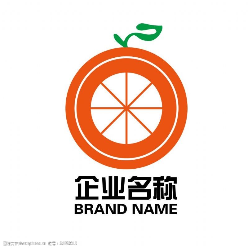 轮胎生产水果标志设计logo