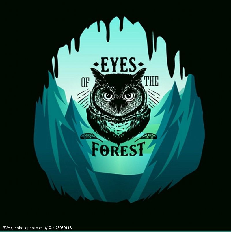 底纹背景免费下载绿色森林动物头像背景图