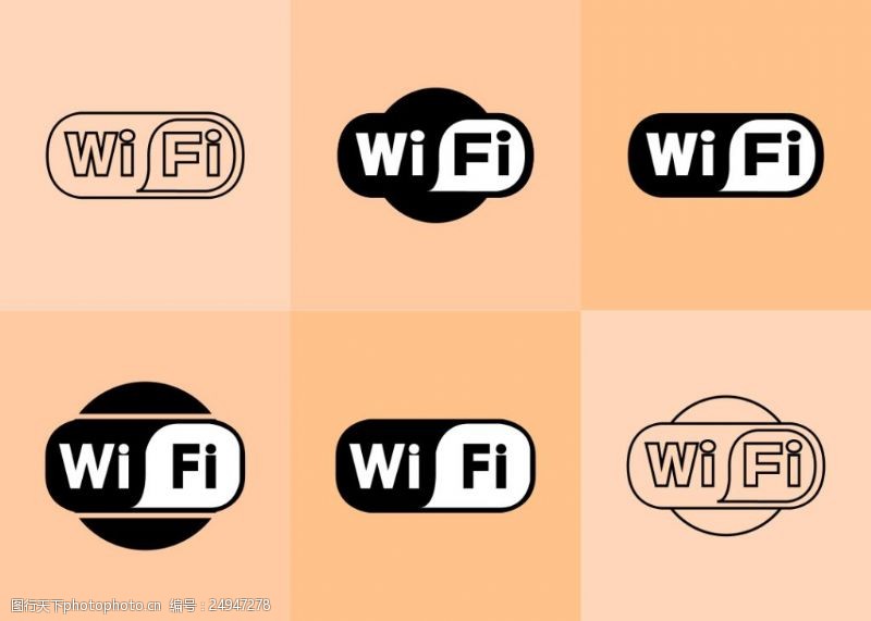 无线标志无线WIFI标志