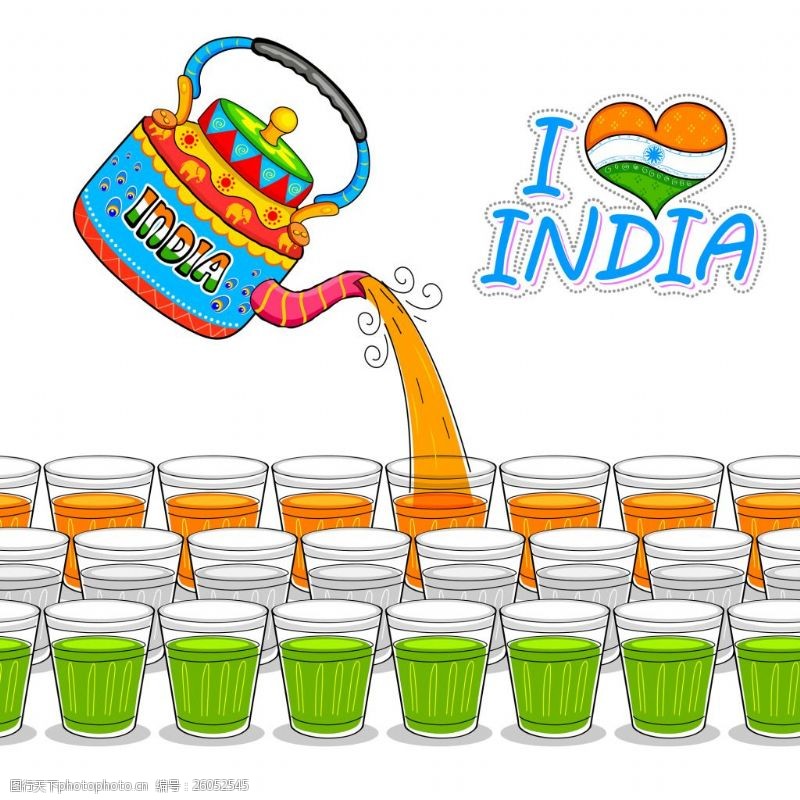 饮水问题印度问候节日快乐卡片矢量背景海报素材