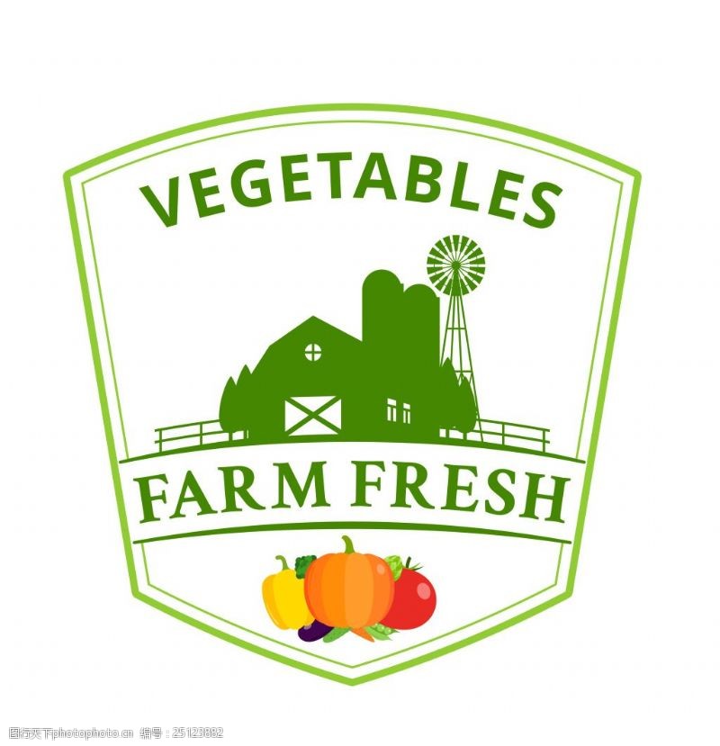 果蔬标签贴矢量卡通蔬菜EPS