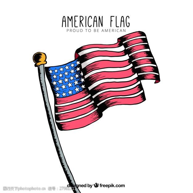 星条旗美国国旗的装饰背景