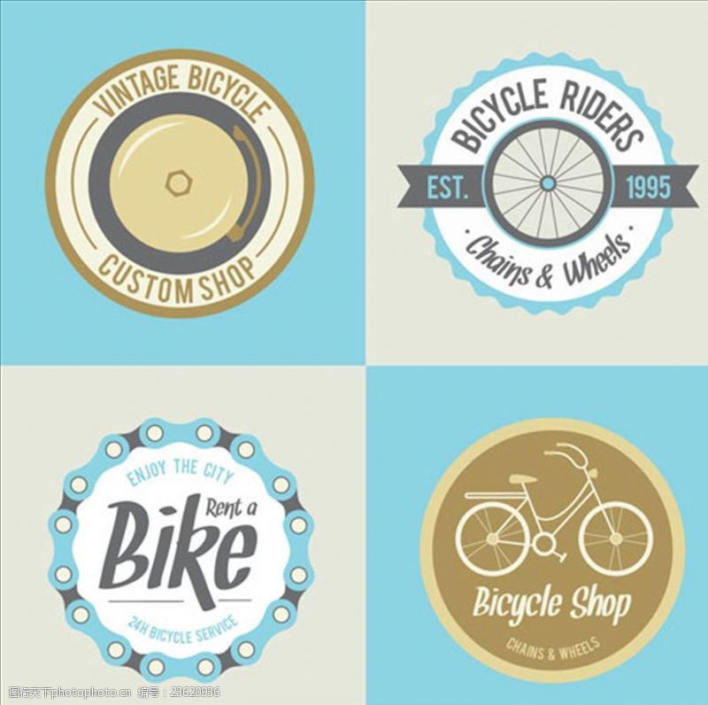 骑单车自行车用品协会LOGO标志