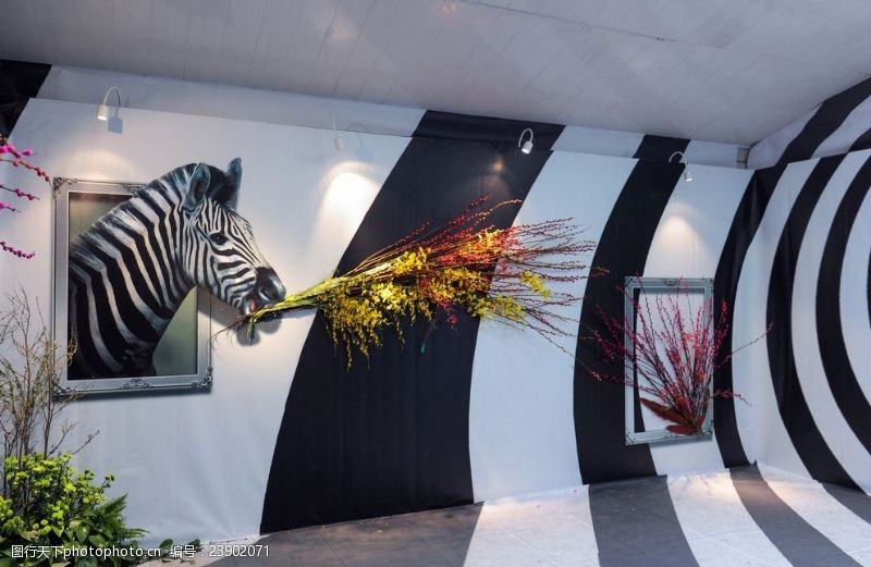 广州旅游景点3D花艺装置展览