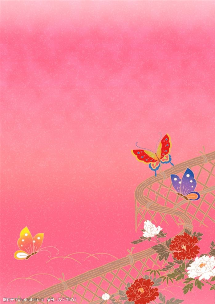 蝴蝶插画日式和风