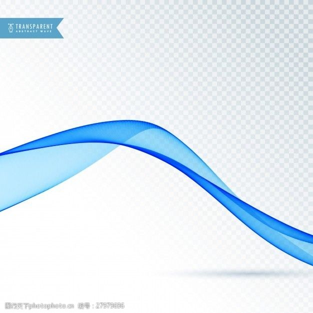 波的动态线浮动的蓝色波浪
