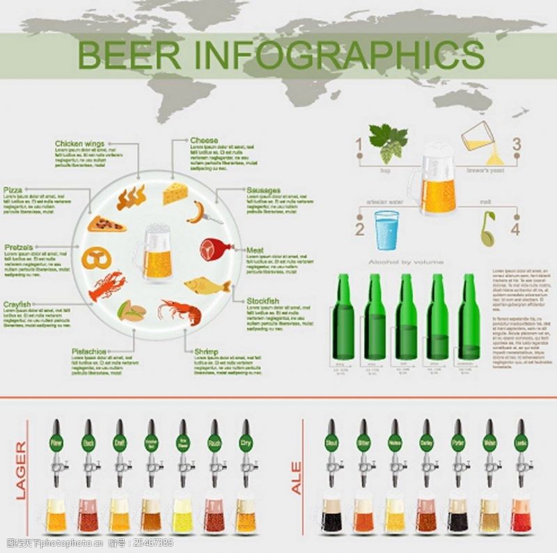 矢量免费下载啤酒商业图标矢量图