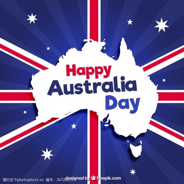 澳大利亚国旗公司背景澳大利亚地图和国旗