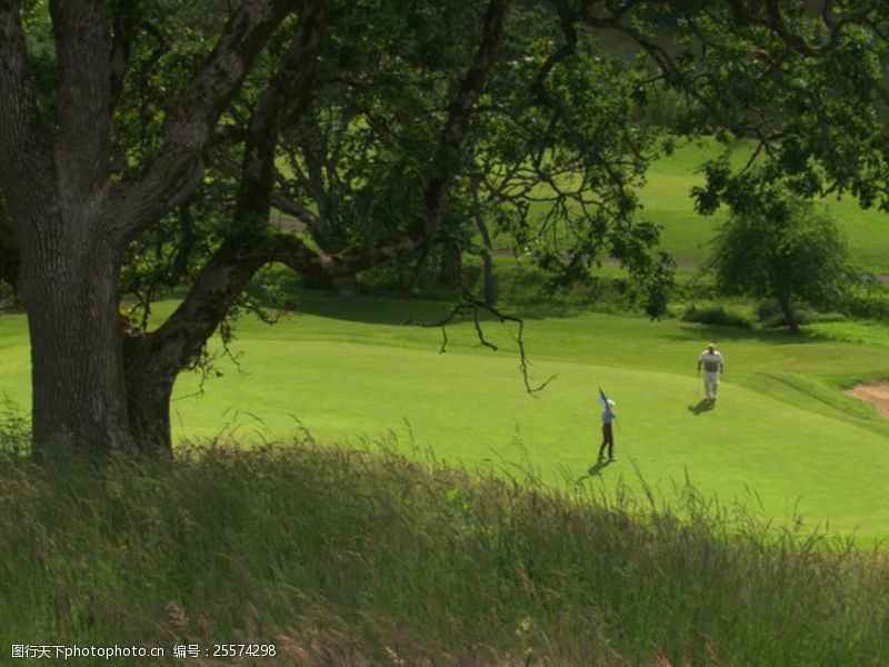 贵族运动高尔夫球场视频素材