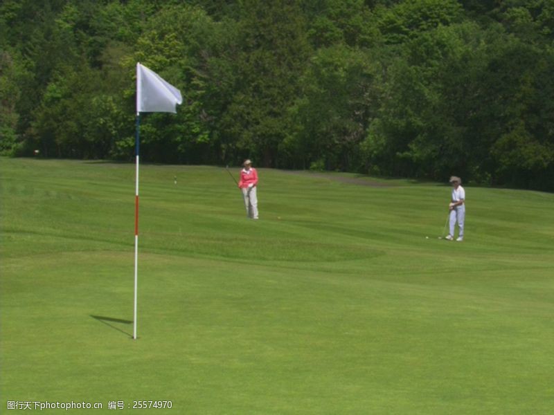 贵族运动旗帜高尔夫球场比赛