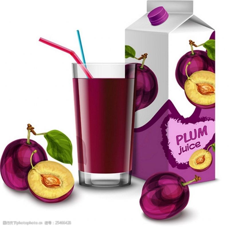 果汁饮料设计新鲜樱桃果汁背景图