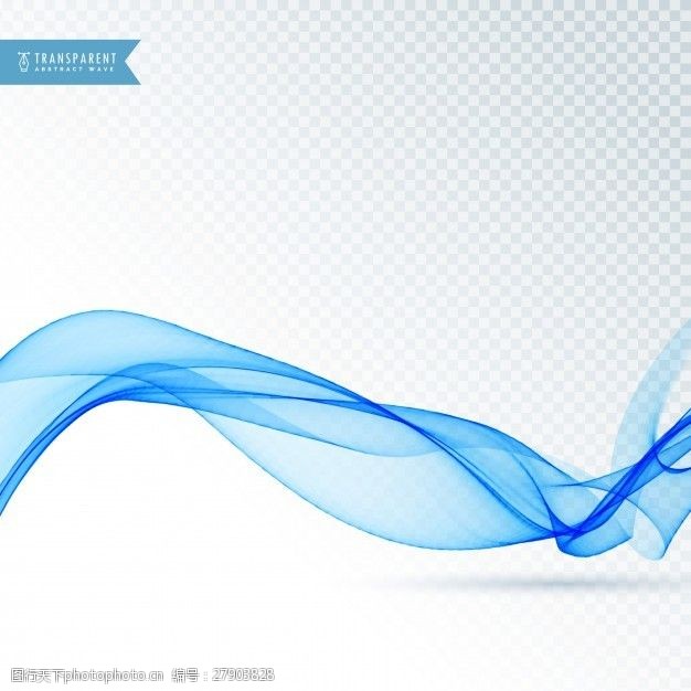 波的动态线蓝色抽象的形状波浪状的纹理