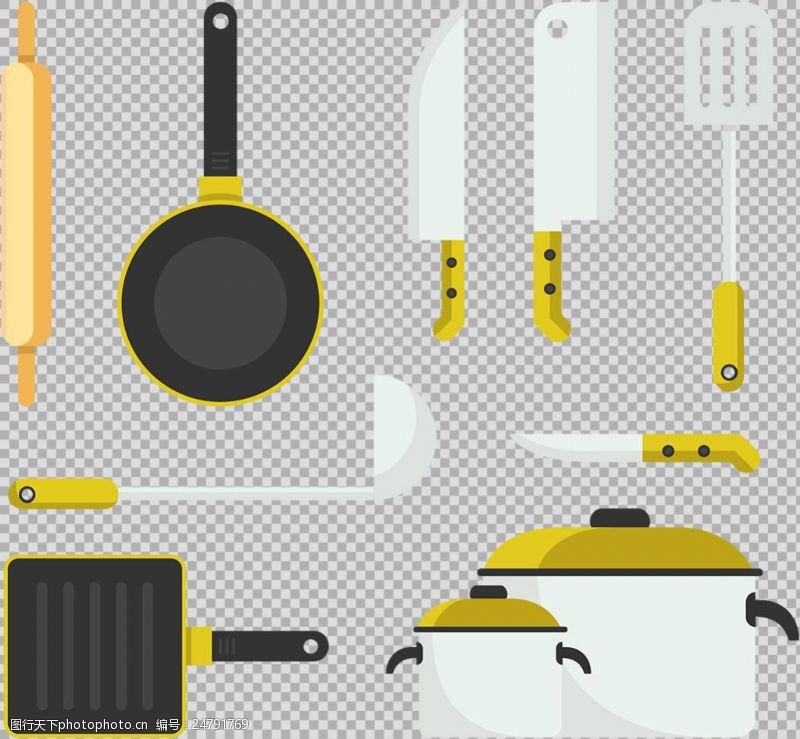 菜刀厨房用品插图免抠png透明图层素材