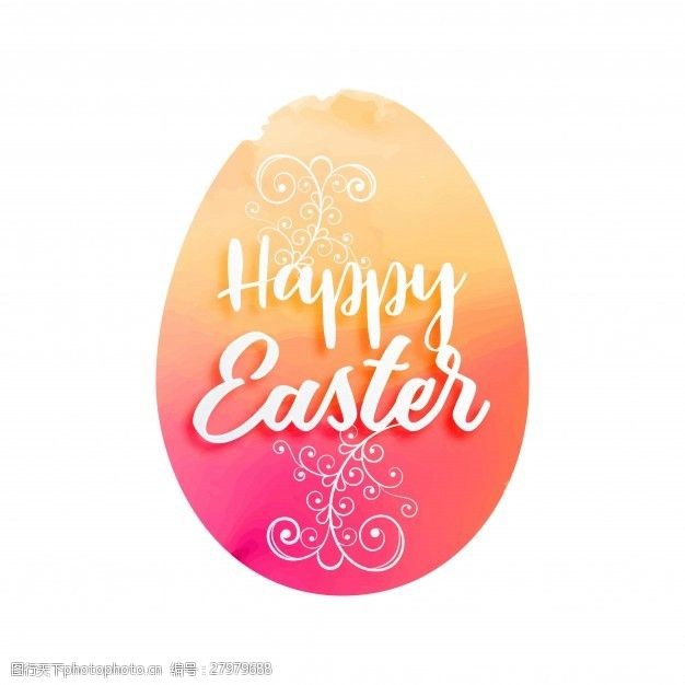 复活节海报漂亮的复活节彩蛋