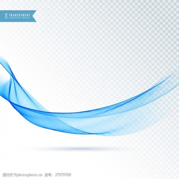波的动态线抽象的蓝色