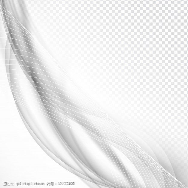 波的动态线带灰色色调的抽象图形
