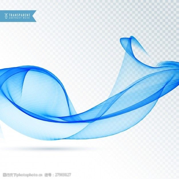 波的动态线蓝色抽象形状浮动纹理