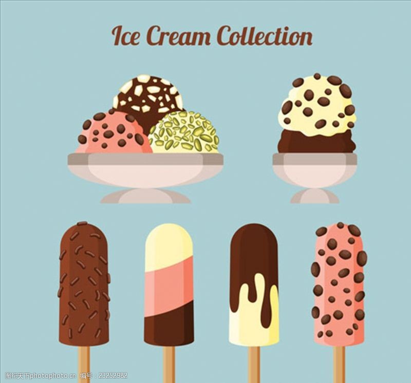 冰箱海报美味的冰淇淋