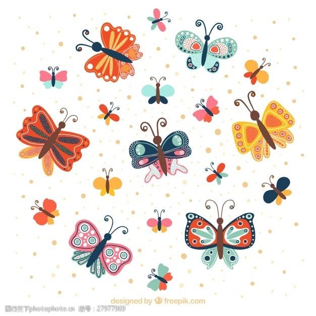 奇妙自然彩色蝴蝶的奇妙背景