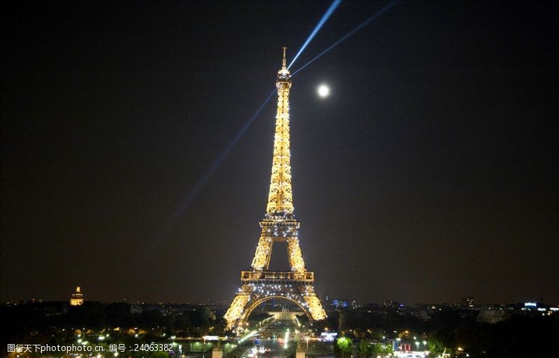 法国著名建筑夜.埃菲尔铁塔