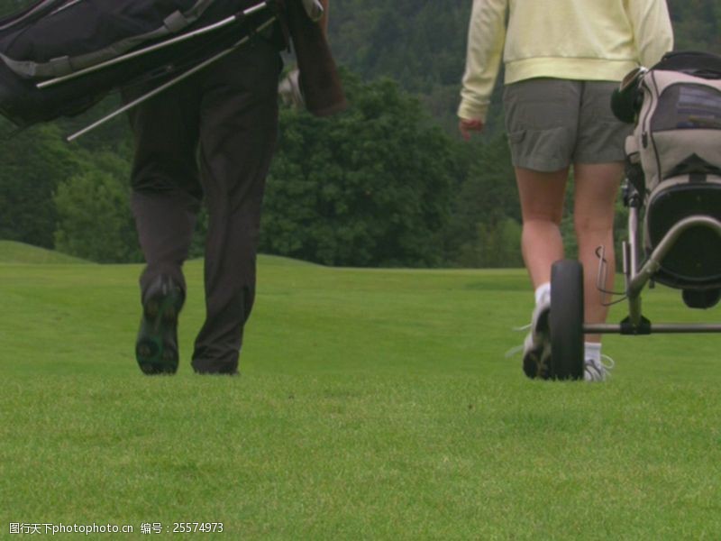 贵族运动人物体育高尔夫运动视频
