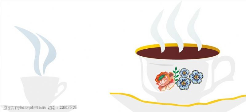 卡通咖啡咖啡杯