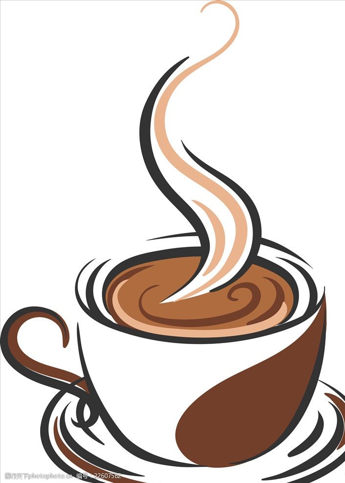 卡通咖啡咖啡图标