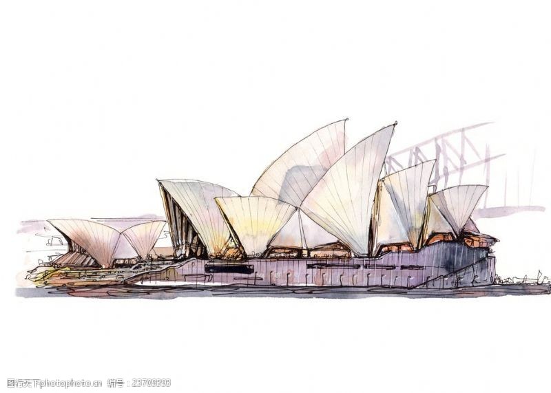 世界著名建筑物澳大利亚悉尼歌剧院